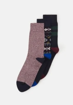 Pier One Store 11 Pier One 3PACK - Socken - Dark Blue, Dark Red, White