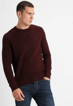 Pier One Strickpullover - Mottled Bordeaux -Pier One Store 299f670f1ac044398a81a9d31b2f4776 1