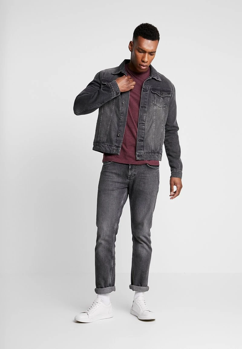 Pier One T-Shirt Basic - Mottled Bordeaux/white 1 Pier One T-Shirt Basic - Mottled Bordeaux/white