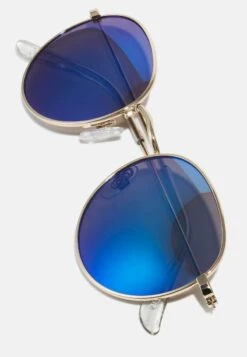 Pier One UNISEX - Sonnenbrille - Gold-coloured/blue -Pier One Store 58667f5b91e7429a83a0090b1de6725c