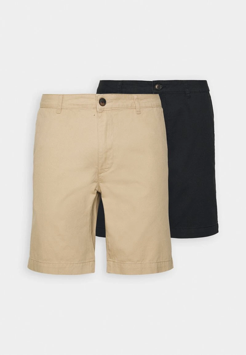 Pier One 2 PACK - Shorts - Tan/black 5 Pier One 2 PACK - Shorts - Tan/black – Bild 5