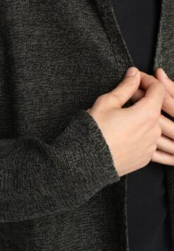 Pier One Strickjacke - Black/olive -Pier One Store 77cc56baa8d64ff08fd27eaa2cfca327