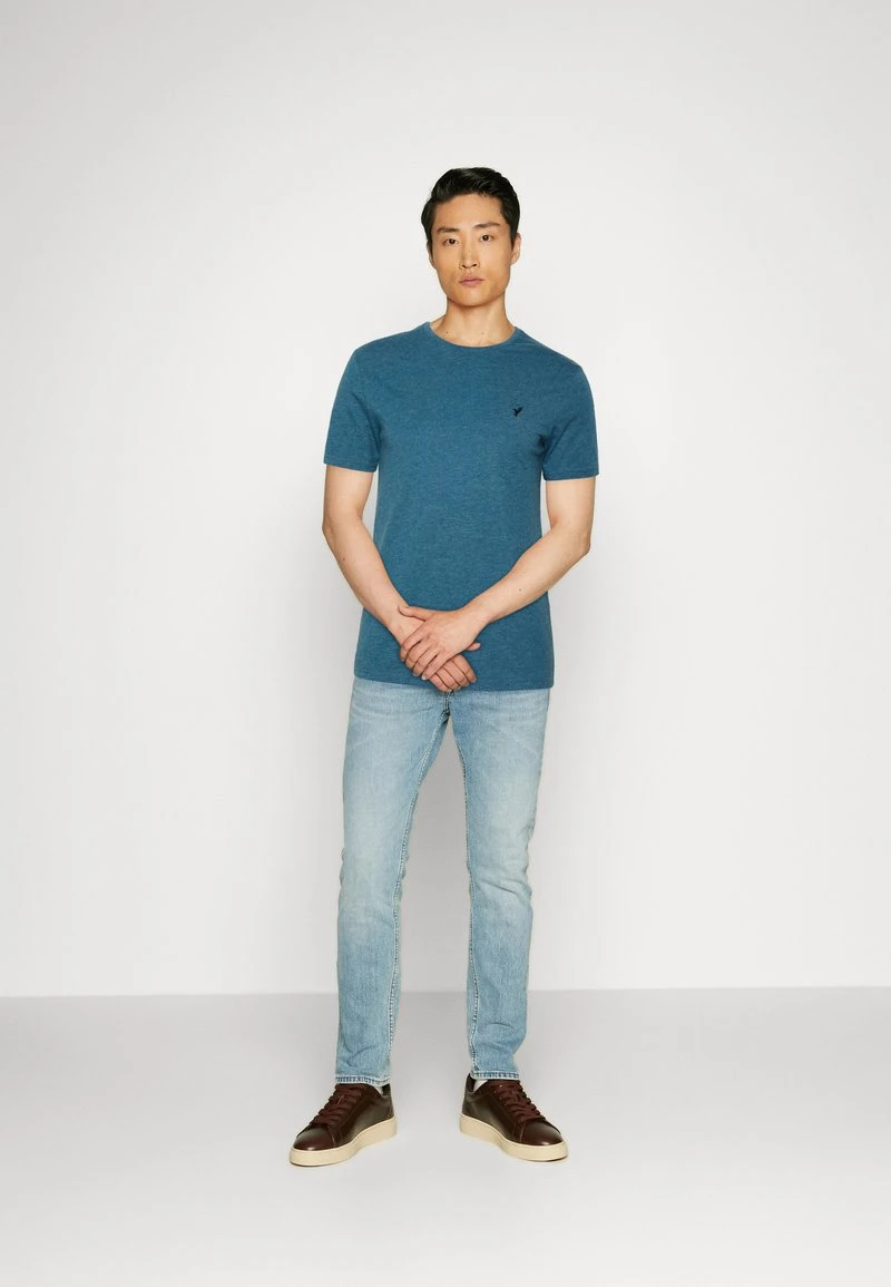 Pier One 5 PACK - T-Shirt Basic - Mottled Blue/light Green/off-white 1 Pier One 5 PACK - T-Shirt Basic - Mottled Blue/light Green/off-white