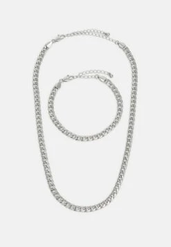 Pier One SET - Halskette - Silver-coloured