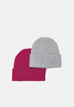 Pier One UNISEX 2 PACK - Mütze - Red/grey -Pier One Store 974eebccedc348d4971691706216c905 1