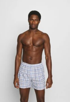 Pier One 5 PACK - Boxershorts - Light Blue/white -Pier One Store 99a4bd53733c43c3a89af2e6271e1a81