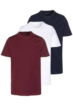 Pier One 3 PACK - T-Shirt Basic - White/dark Blue/red -Pier One Store b22996cf8ea74e22b29cab897962d0ba 1