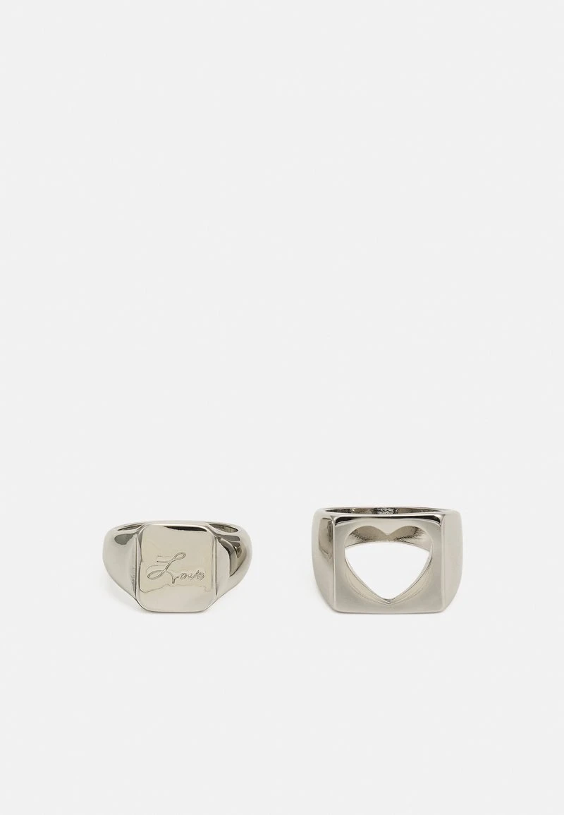 Pier One 2 PACK - Ring - Silver-coloured 1 Pier One 2 PACK - Ring - Silver-coloured