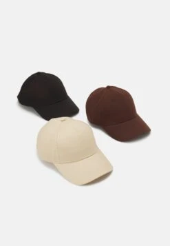 Pier One UNISEX 3 PACK - Cap - Black/dark Brown/beige -Pier One Store c2733f675ca44ebd8c1145369473dacc 1