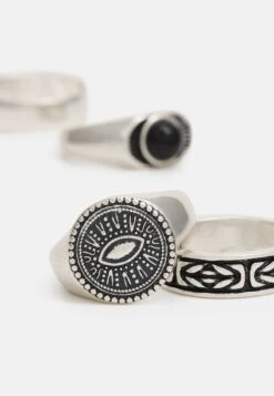 Pier One 5 PACK - Ring - Silver-coloured 8 Pier One 5 PACK - Ring - Silver-coloured -Pier One Store db6a637888e34ec5a4d8dceca3b8fe16