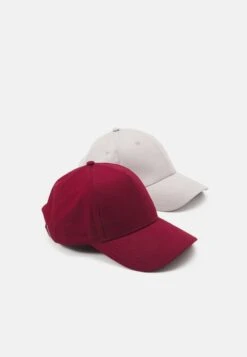 Pier One UNISEX 2 PACK - Cap - Light Grey/berry -Pier One Store dc135ddce2ca4d6ea4c07bf8c622a918 1