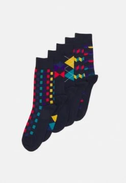 Pier One 5 PACK - Socken - Yellow/dark Blue/grey -Pier One Store e2951d8578934802a01135cff0613ebe 1