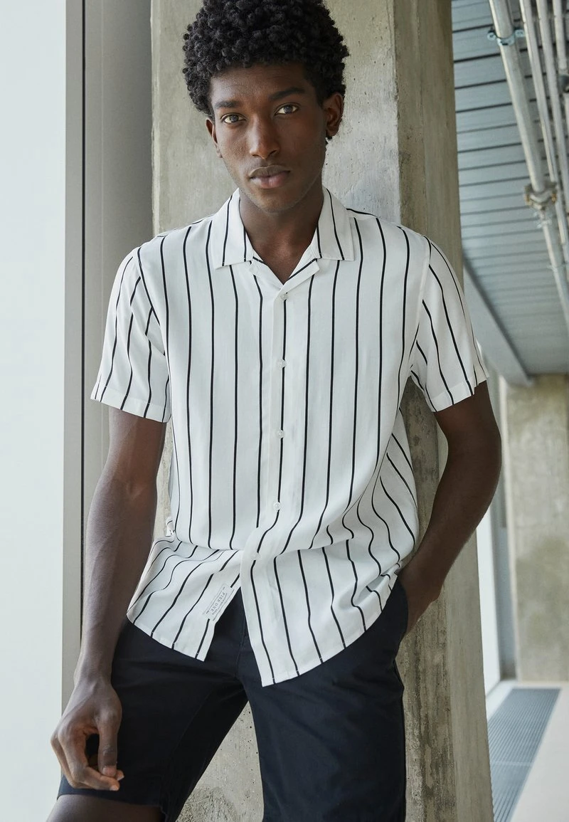 Pier One 2 PACK - Hemd - Black/white 4 Pier One 2 PACK - Hemd - Black/white – Bild 4